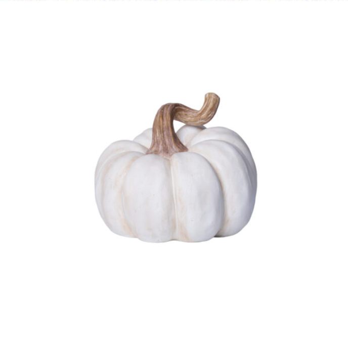 Zucca in resina bianca - Piccola