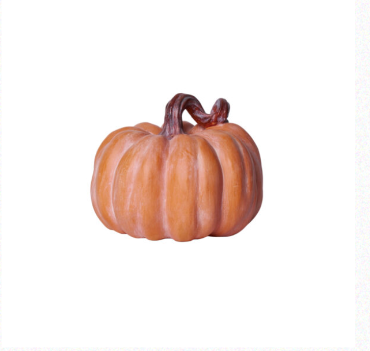Zucca in resina arancione - Grande