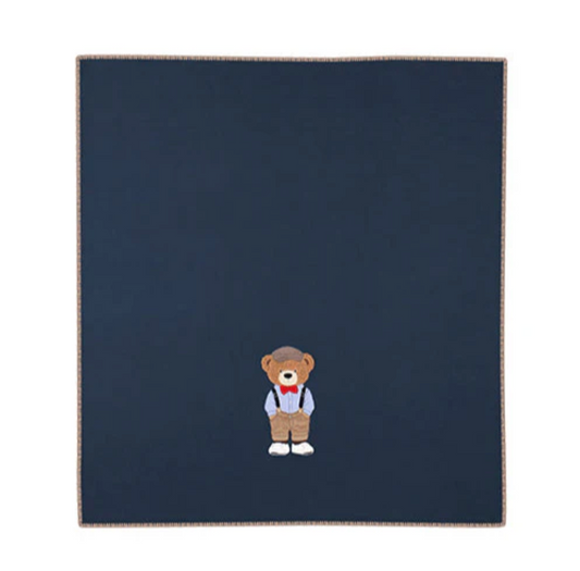 Plaid in pile “Orsetto Gentelment”  cm. 180 x 160