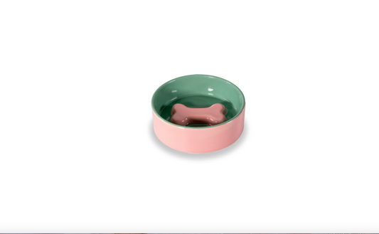 Ciotola per animali in ceramica - osso diam. cm. 12