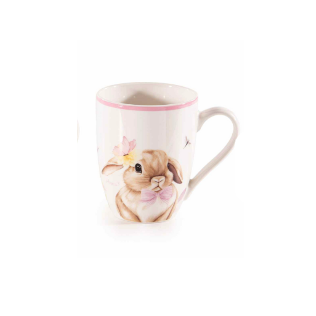 Tazza in porcellana con coniglietto