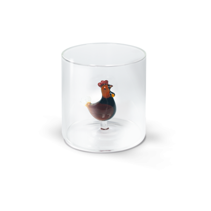 Bicchiere in vetro borosilicato - GALLINA