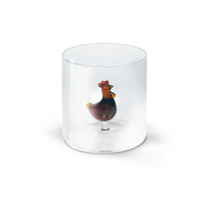 Bicchiere in vetro borosilicato - GALLINA