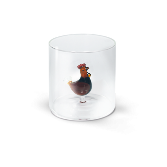 Bicchiere in vetro borosilicato - GALLINA